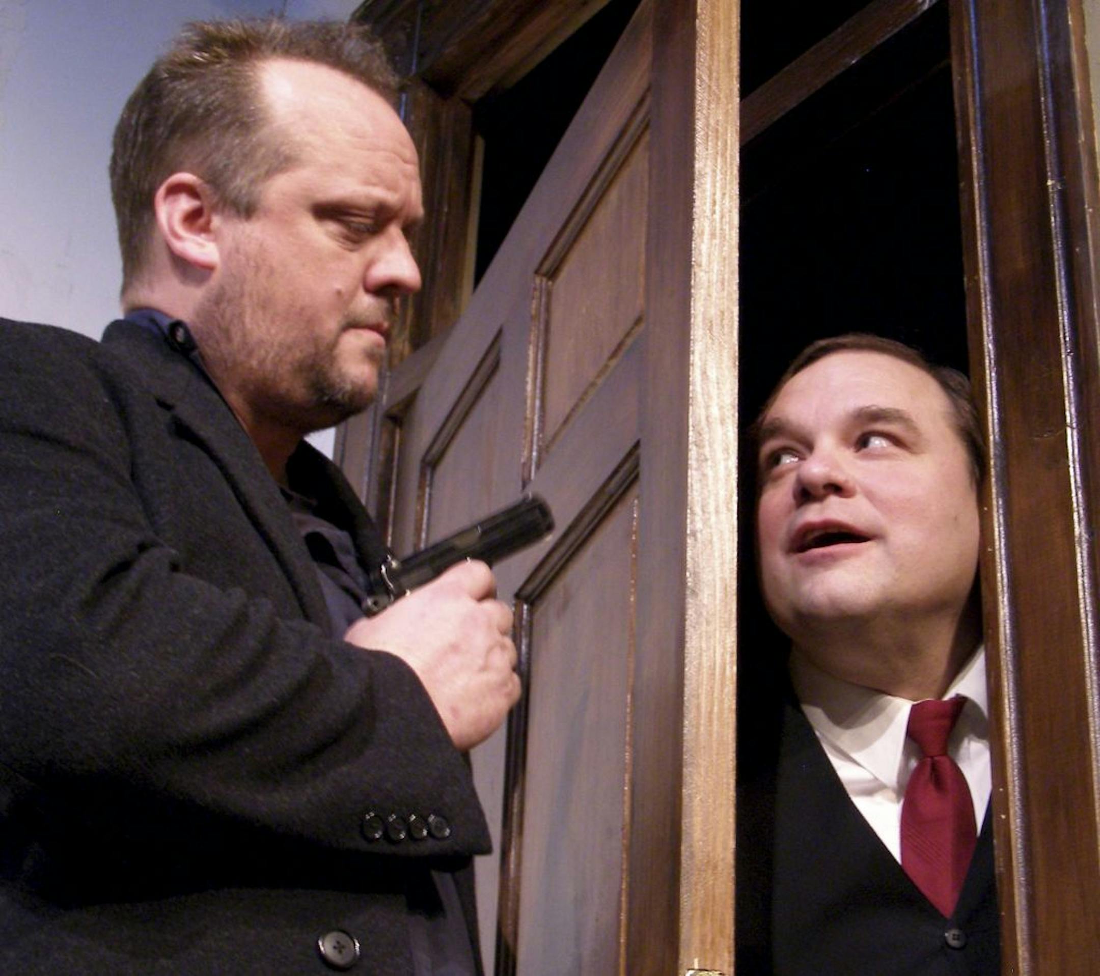 David Tufford and Luverne Seifert in "A Behanding in Spokane" at Gremlin Theatre.