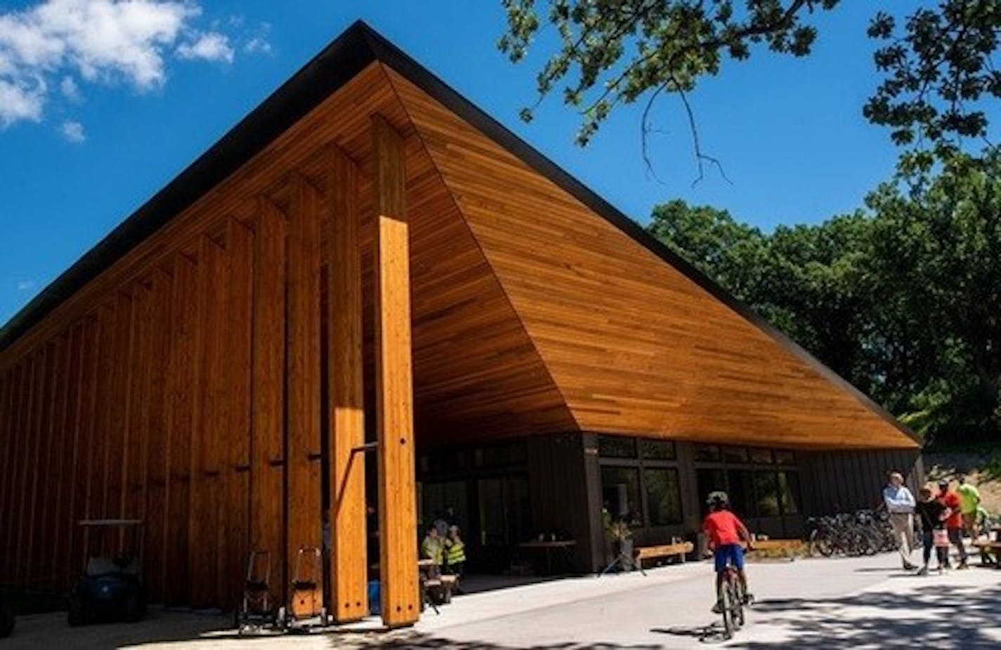 The new Trailhead at Wirth Park.