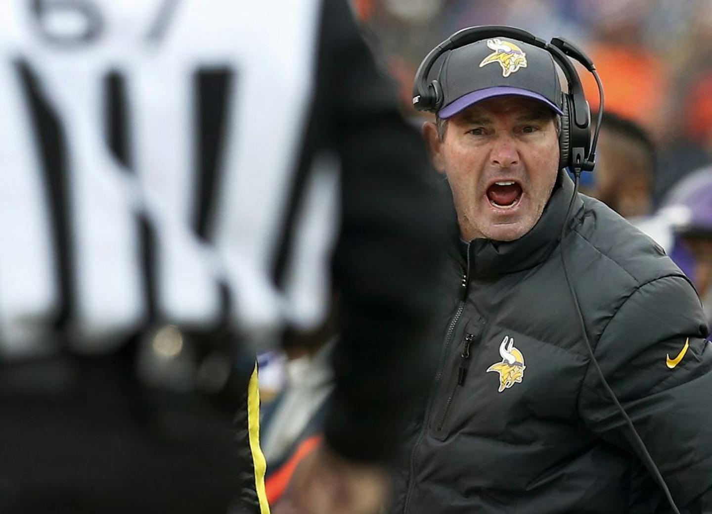 Minnesota Vikings head coach Mike Zimmer.