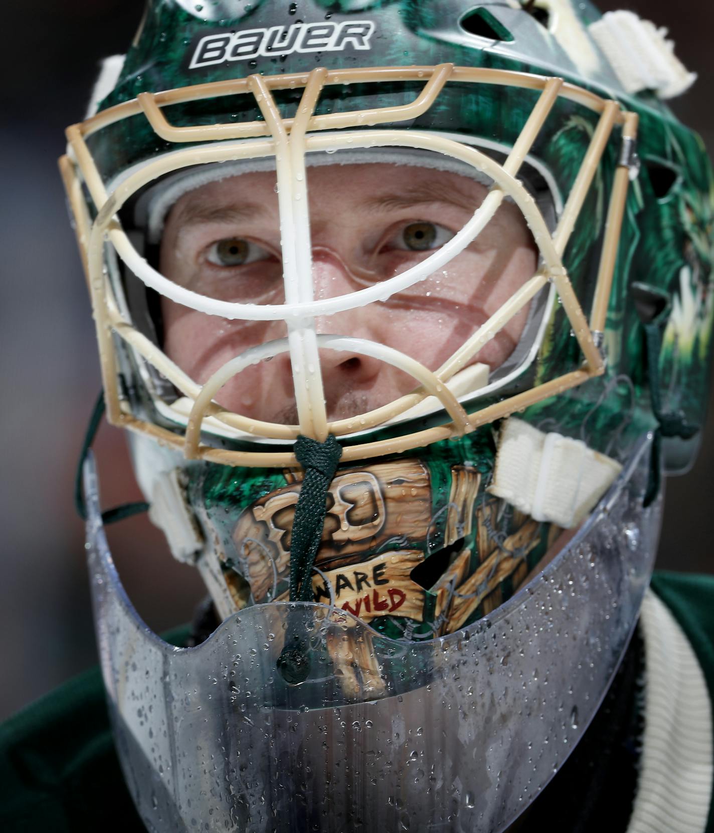 Minnesota Wild Wild goalie Devan Dubnyk. ] CARLOS GONZALEZ &#xef; cgonzalez@startribune.com - February 21, 2017, St. Paul, MN, Xcel Energy Center, NHL, Hockey, Chicago Blackhawks at Minnesota Wild