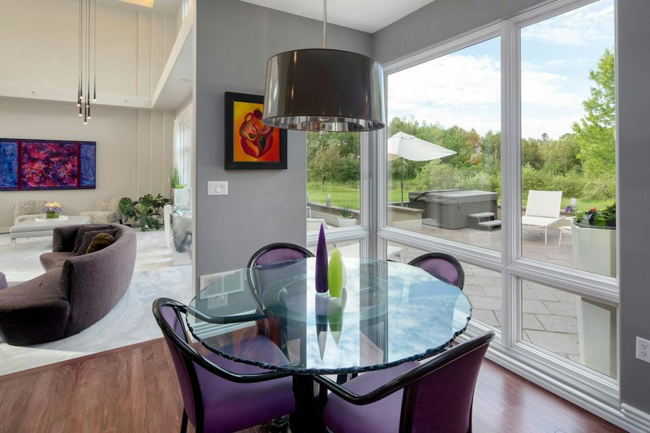 Informal dining area.