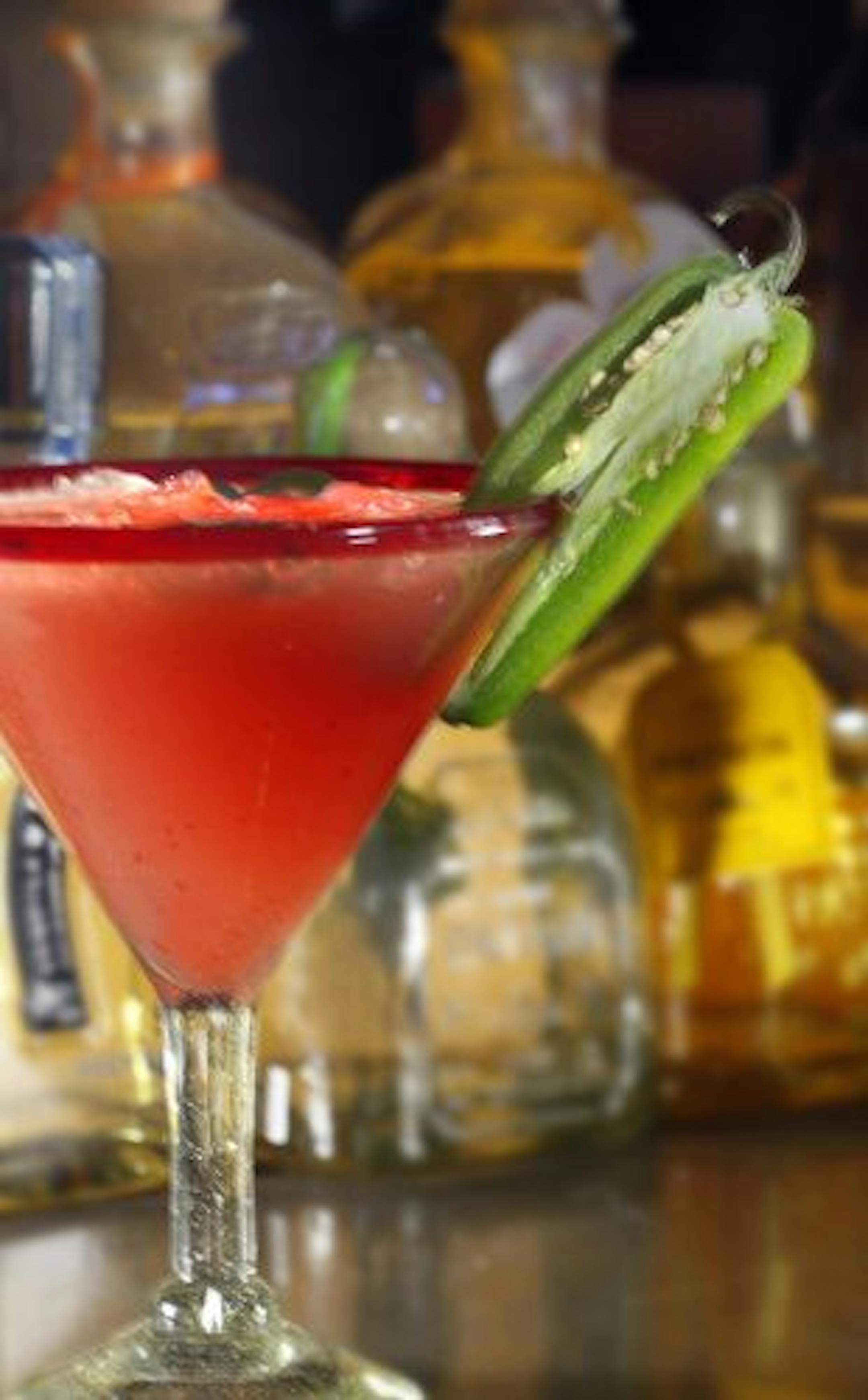 Jalapeno margarita at Rojo Mexican Grill.