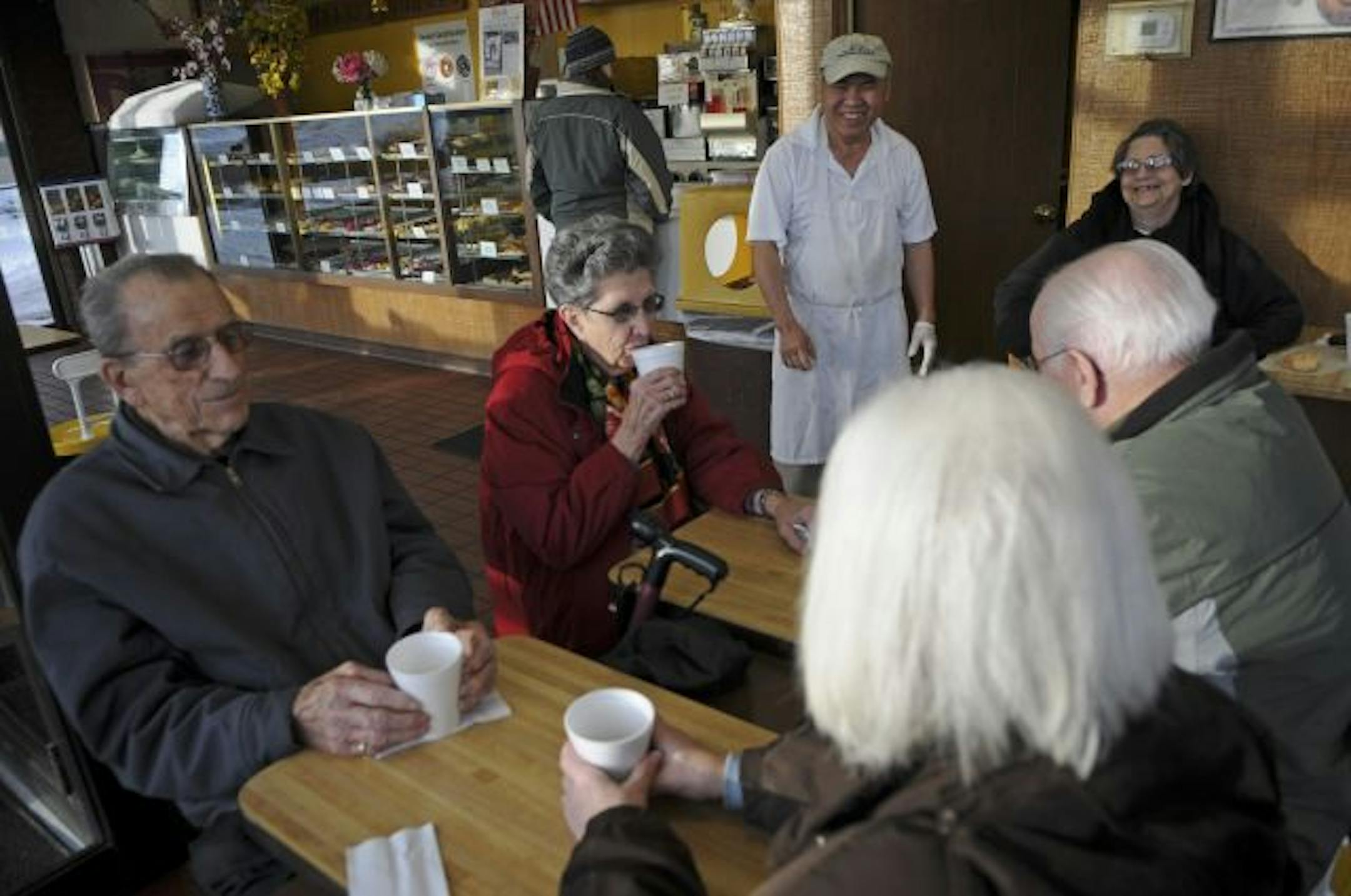 Granny's is a West St. Paul institution that is celebrating its anniversary this month. Everyone in town goes to this doughnuts place. By 8 a.m., all of "the good doughnuts" are gone.