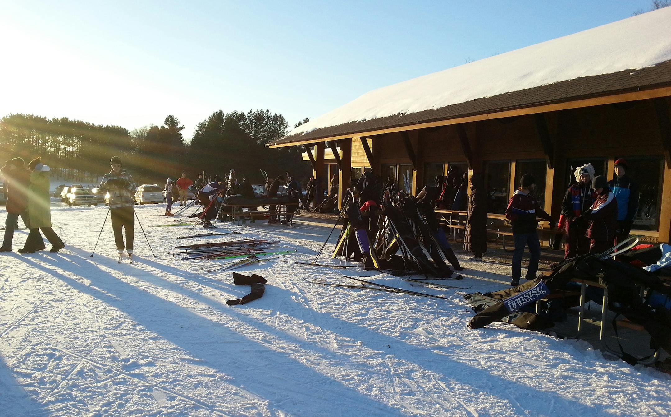 Skiers at Nordic Center, photo from Washington County