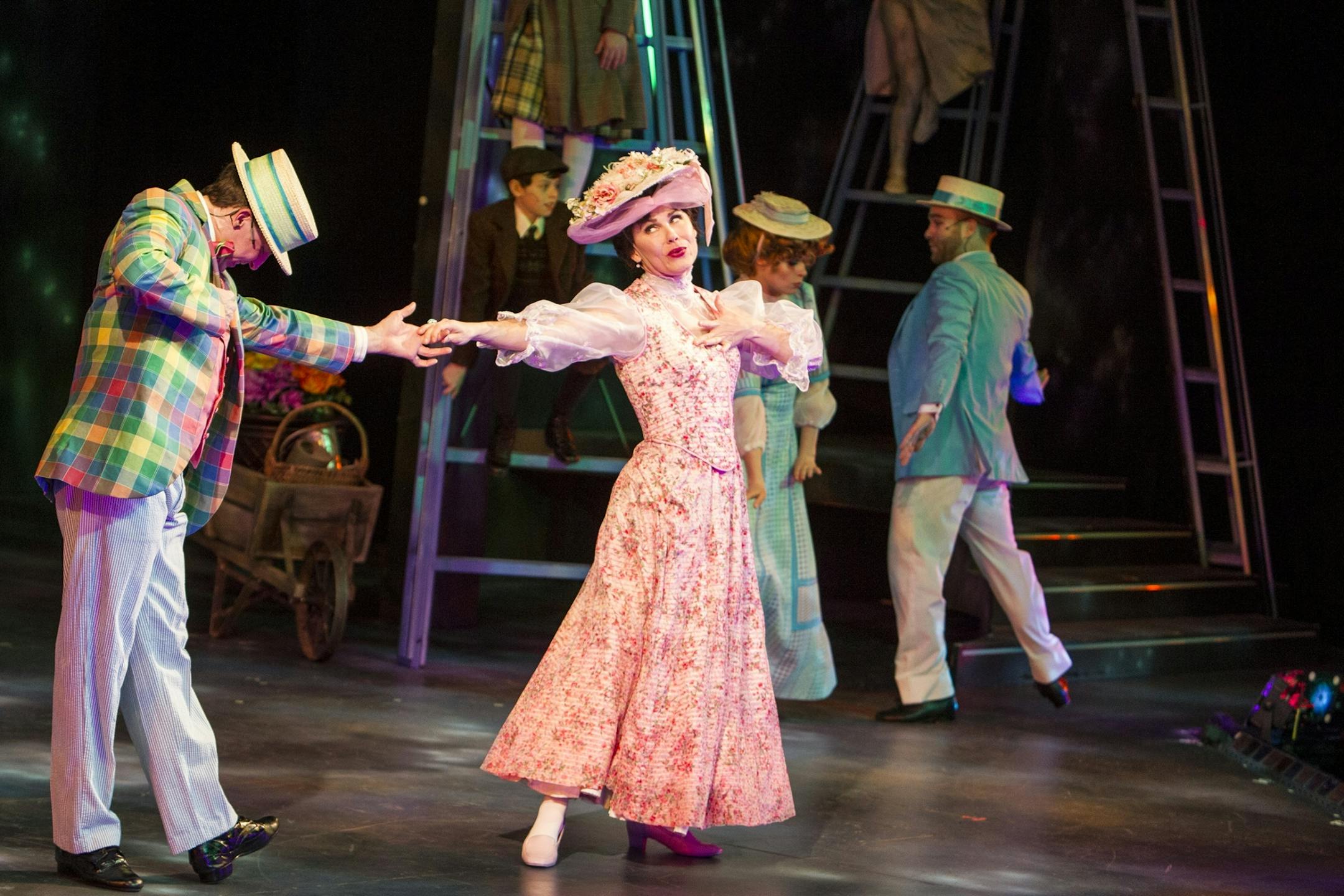 Ann Michels portrays the title character in "Mary Poppins" during dress rehearsal at Chanhassen Dinner Theatres February 26, 2015.