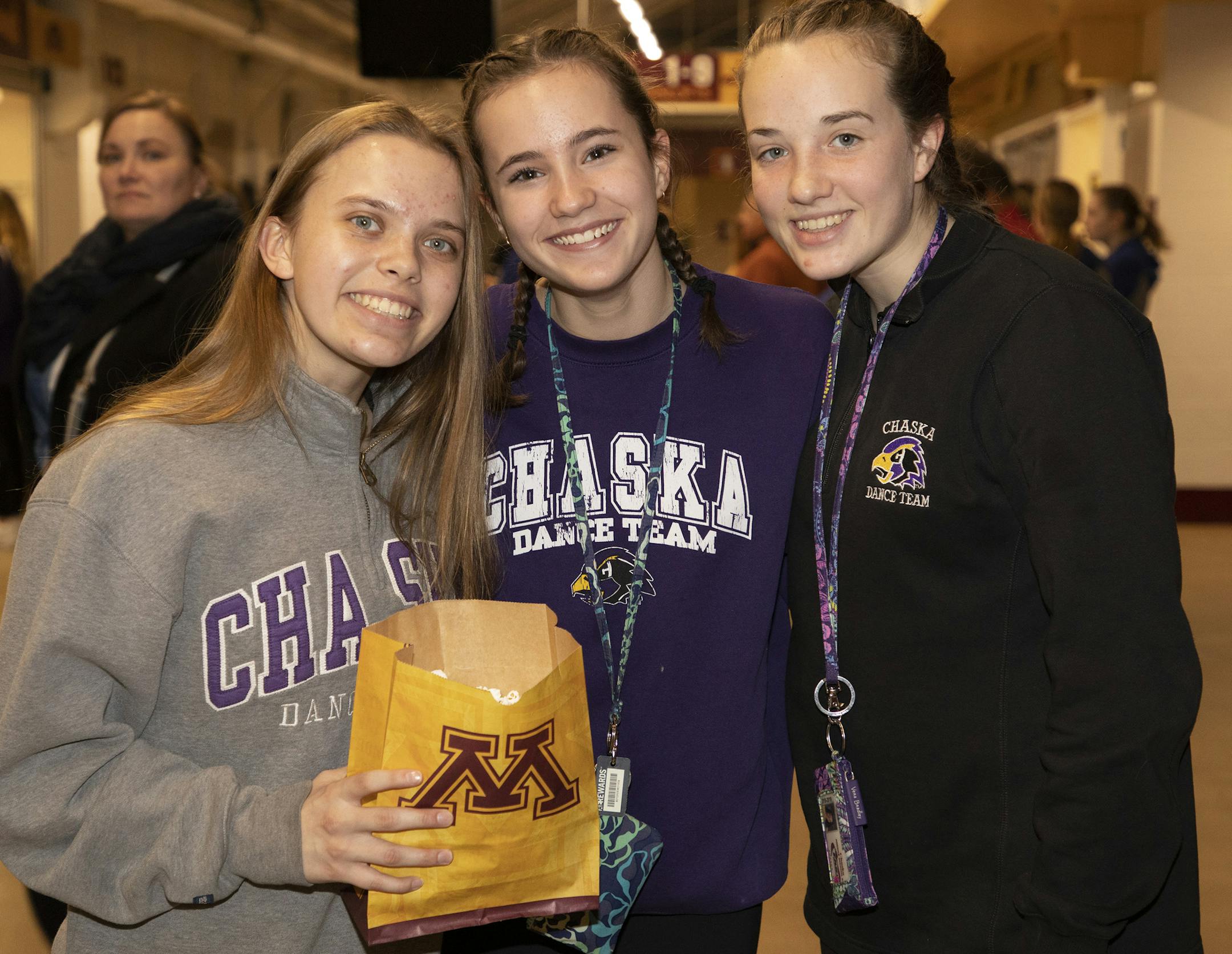 Taylor Daly, Kalyn Krenos and Grace Boche.