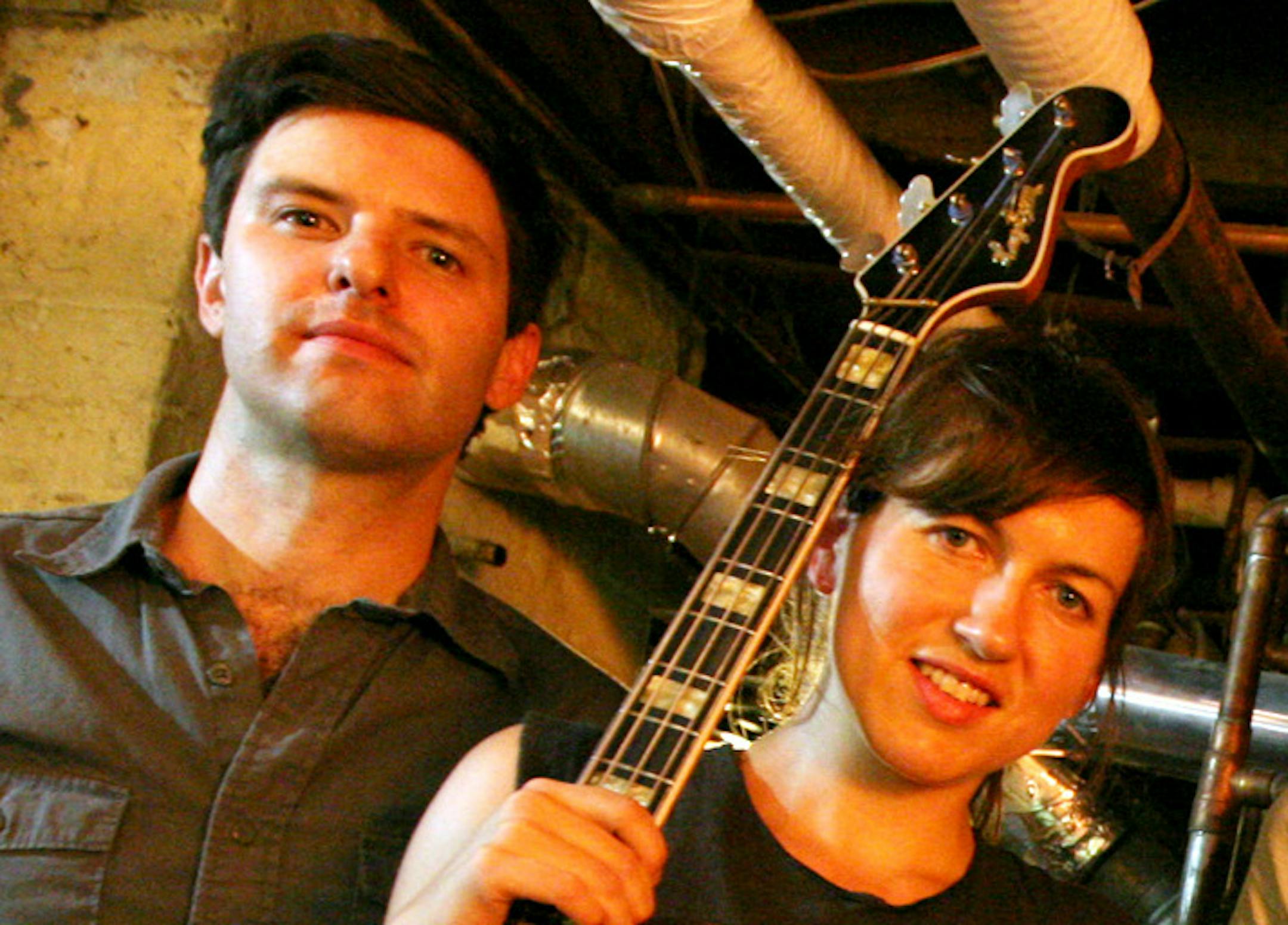 Left to right, John Marks, Crystal Myslajek, Jonathan Kaiser, Jackie Beckey and Crystal Brinkman are creating an original score to accompany the 1920 silent German film "The Cabinet of Dr. Caligari." ]Photographed in a Minneapolis basement studio July 13, 2012. (Courtney Perry/Special to the Star Tribune)
