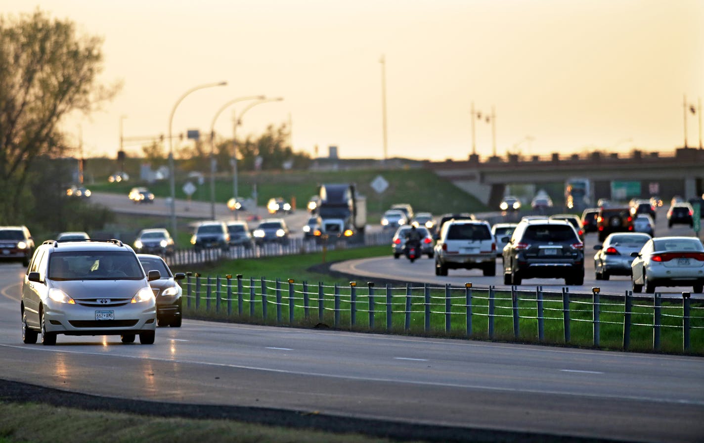 This photo shows traffic along Hwy. 10 just south of Main St. in Coon Rapids.