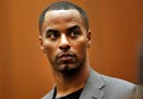 FILE - In this Feb. 20, 2014, file photo, former NFL safety Darren Sharper appears in Los Angeles Superior Court in Los Angeles.