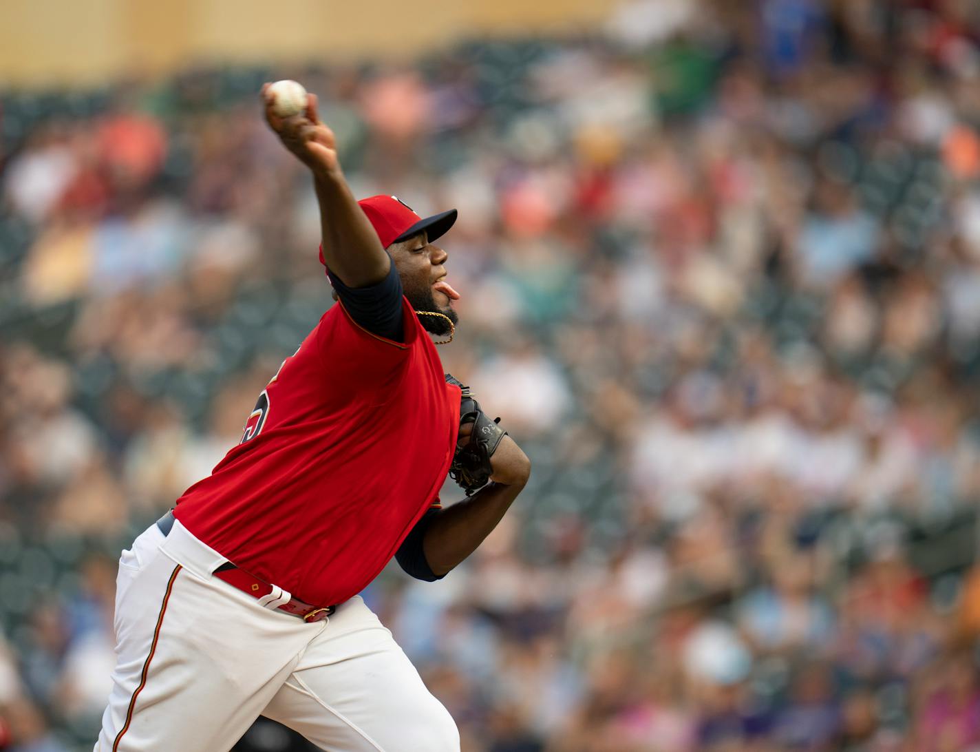 Minnesota Twins starting pitcher Michael Pineda throwing against Detroit in the first inning. ] JEFF WHEELER • jeff.wheeler@startribune.com