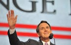 Former Minnesota governor Tim Pawlenty spoke at the Republican National Convention in Tampa, Florida, Wednesday, August 29, 2012.