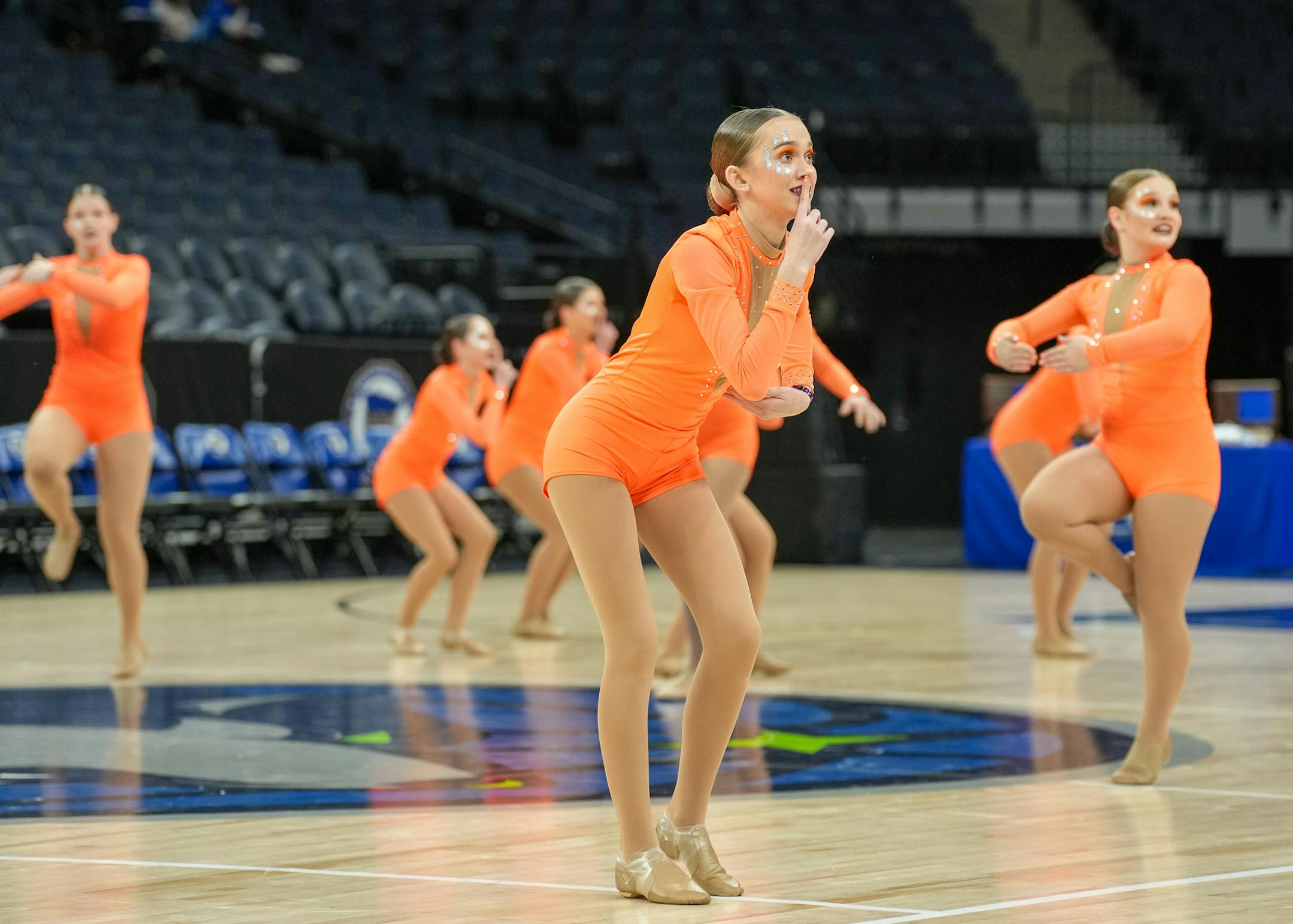Crosby-Ironton performs at the Class 1A MSHSL State High Kick Dance Tournament.