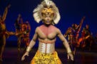 Aaron Nelson as �Simba� and the ensemble in THE LION KING North American Tour. Photo credit: Photo by Matthew Murphy