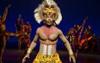 Aaron Nelson as �Simba� and the ensemble in THE LION KING North American Tour. Photo credit: Photo by Matthew Murphy