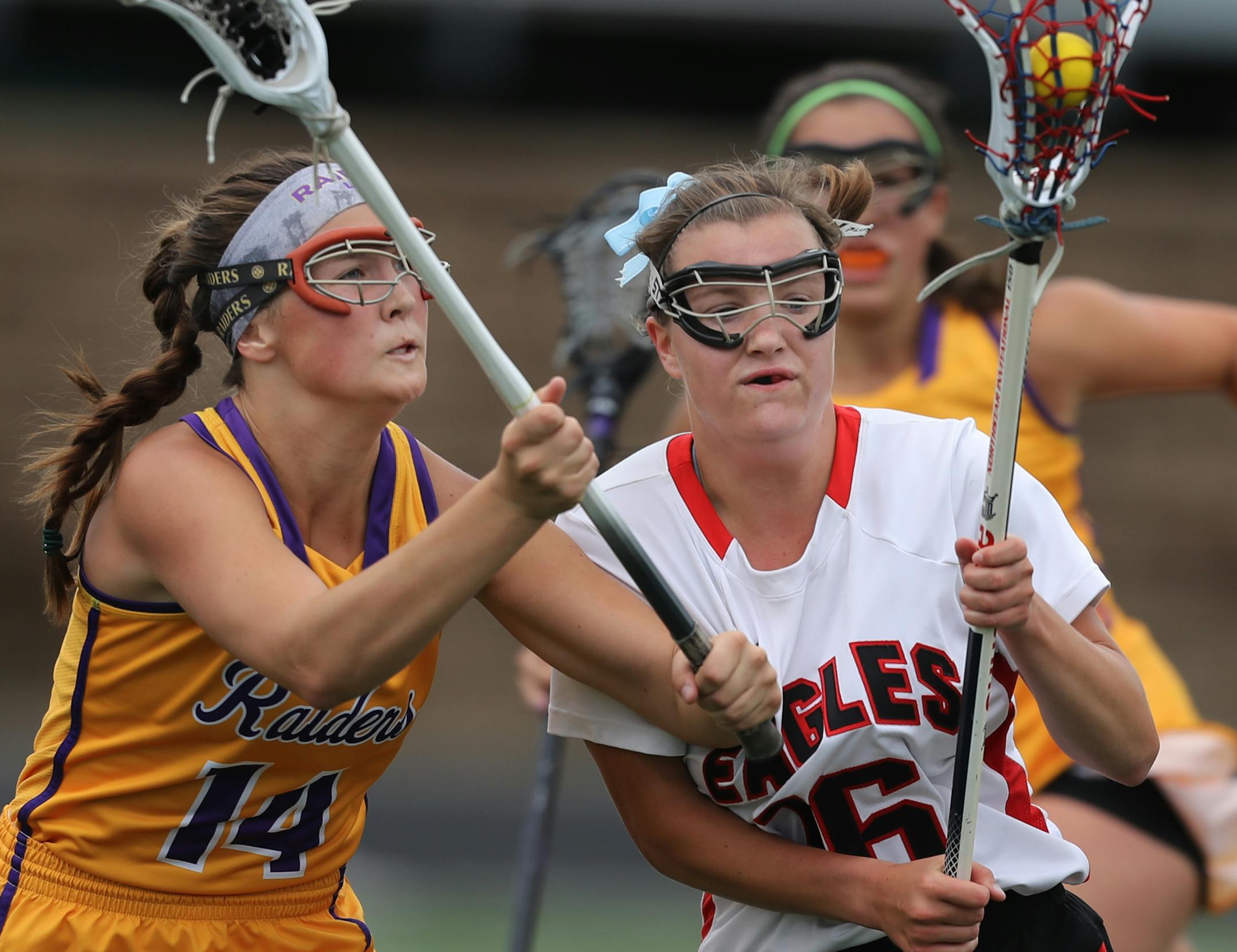 Eden Prairie midfielder Hannah Brink, right, is one of three all-state players returning to the defending champion Eagles.