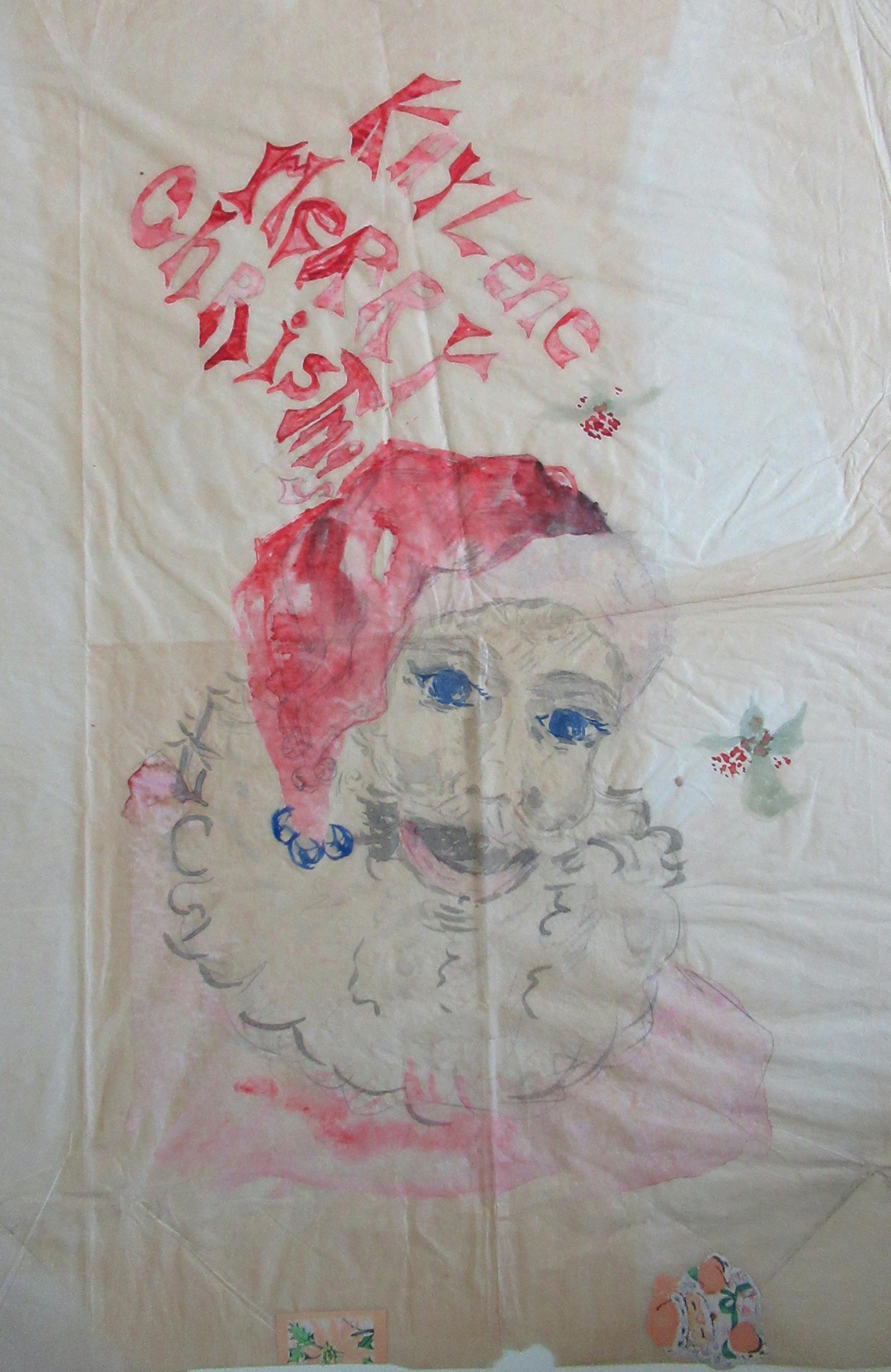 "As a newlywed in 1950, my Aunt JoAnn Johnson used watercolors to paint on tissue paper to wrap presents. I wasn't very careful in tearing my gift open but the tissue was folded and saved. Eventually, I did frame it because it is so special."
Kaylene Hayes, Minneapolis