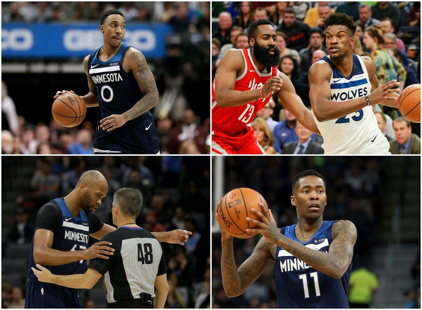 (Clockwise) Jimmy Butler, Jamal Crawford, Taj Gibson and Jeff Teague