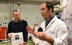 Dr. Joseph Scalea, right, a transplant surgeon and University of Maryland professor,jump-started work with drones that others in this country and else