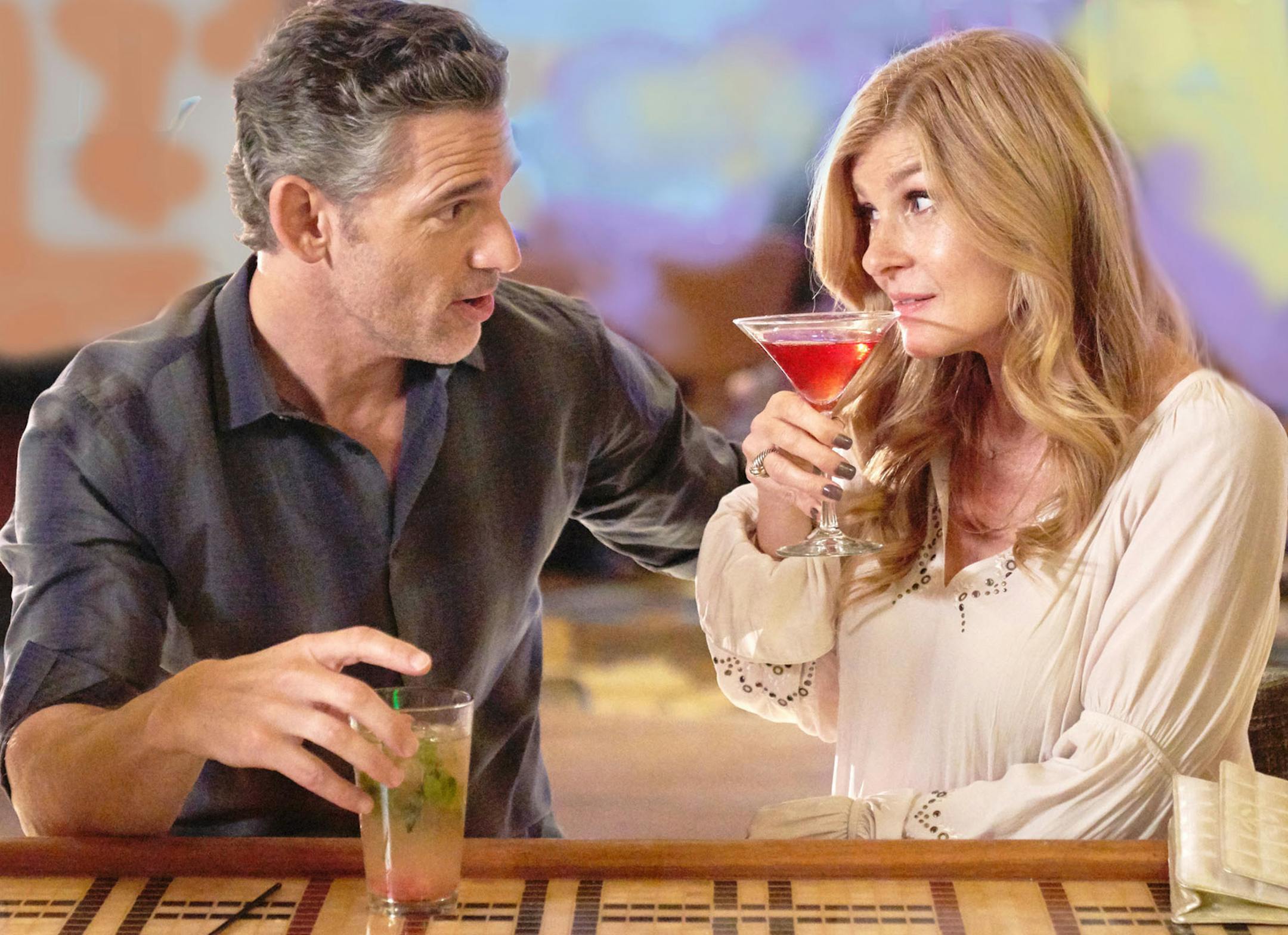Eric Bana (left) plays John Meehan and Connie Britton portrays Debra Newell in the retelling of a real-life tragedy in "Dirty John" premiering on Bravo Sunday. (Michael Becker/Bravo) ORG XMIT: 1245867