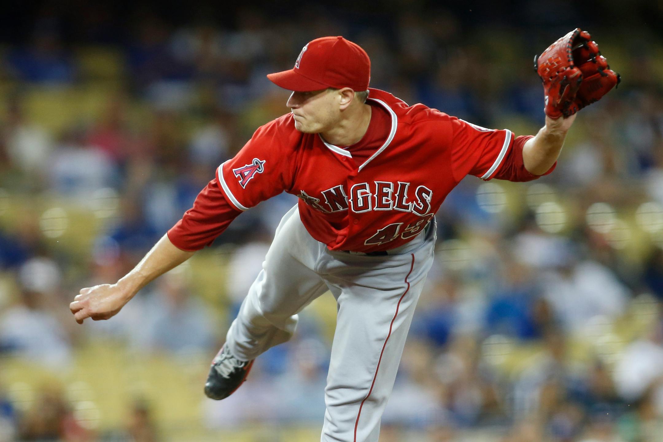 Angels pitcher Garrett Richards