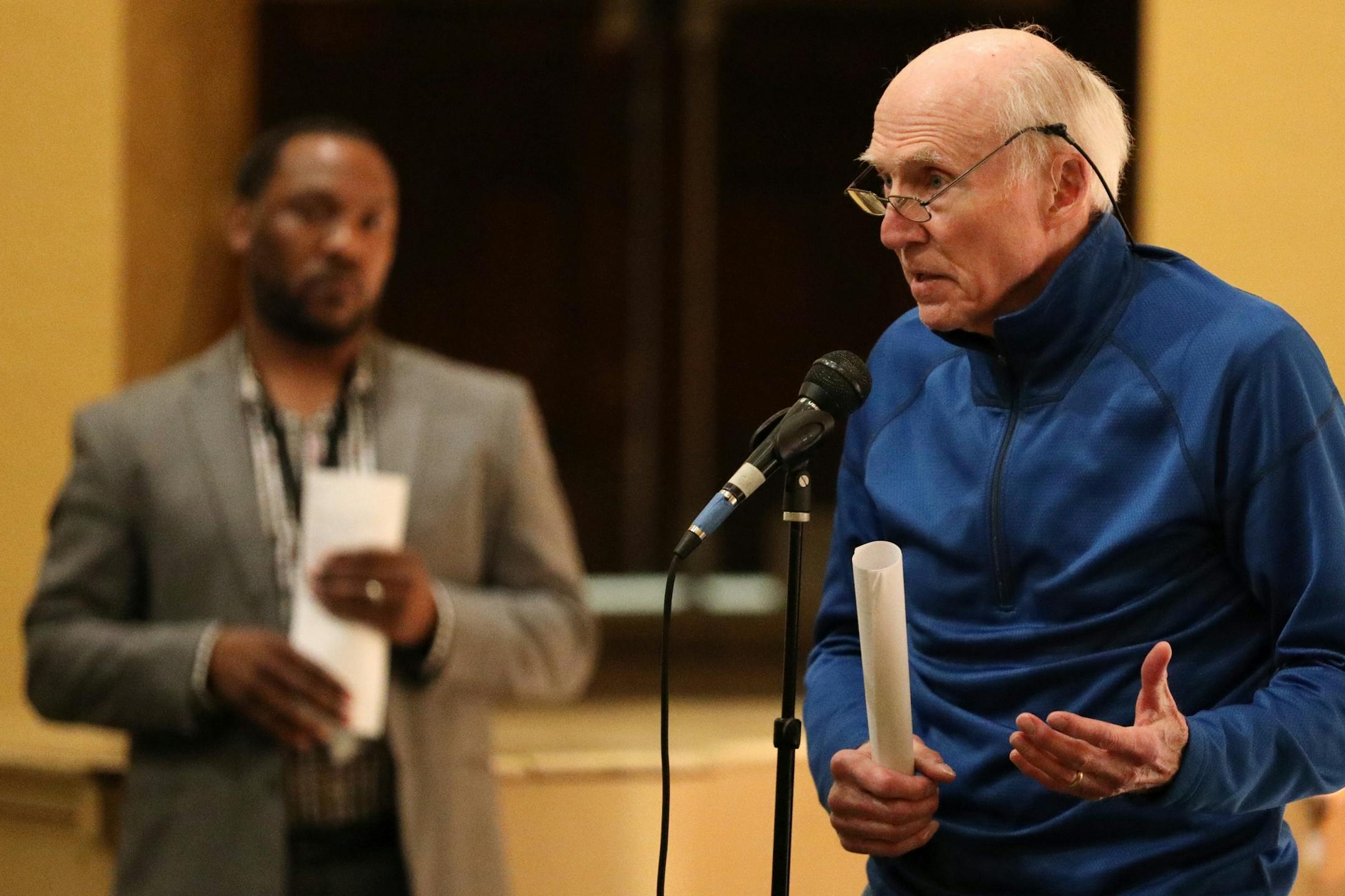 Monte Miller, a member of the Patrick Henry High School Foundation who is opposed to changing the high school's name, said if the name is changed the foundation will die a slow death during the site council meeting Thursday. He noted the foundation provides funds for supplies and warned the group, "don't bite the hand that feeds you."