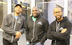 Tyrre Burks of Player's Health, Clarence Bethea of Upsie (center) and James Jones of Spark DJ (right). (Photo provided by Clarence Bethea)