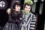Isabella Esler plays Lydia and Justin Collette is the title character the the Broadway tour of “Beetlejuice.” 