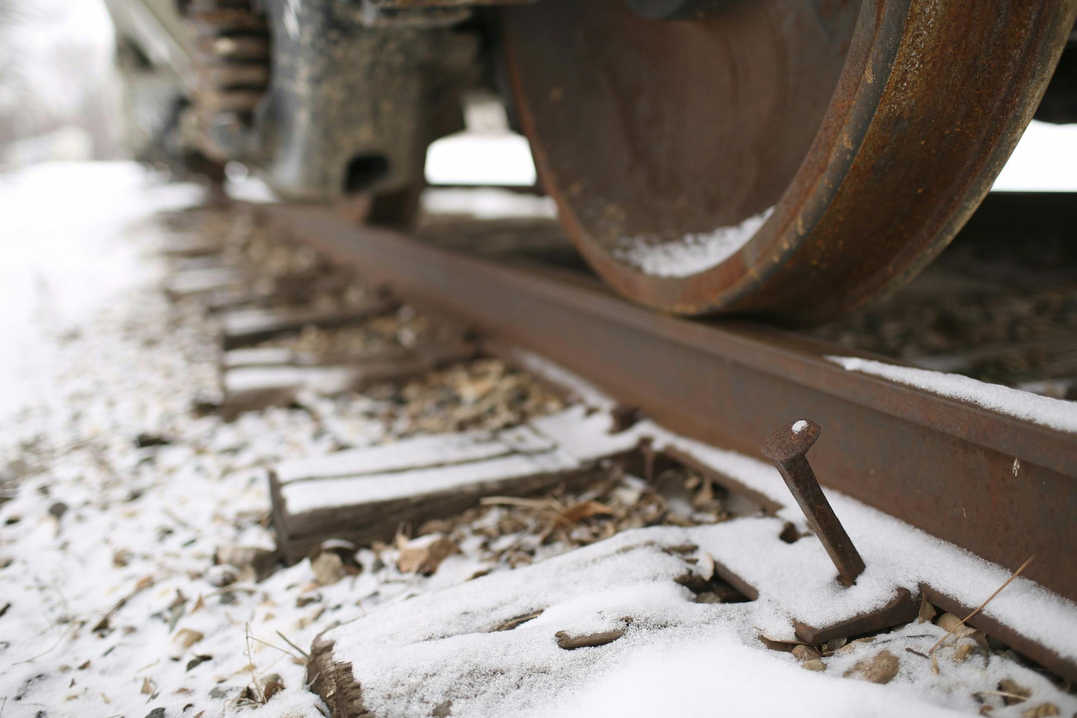 Pam Steinhagen and her neighbors are concerned about the integrity of the tracks that rail cars are stored on behind their houses.