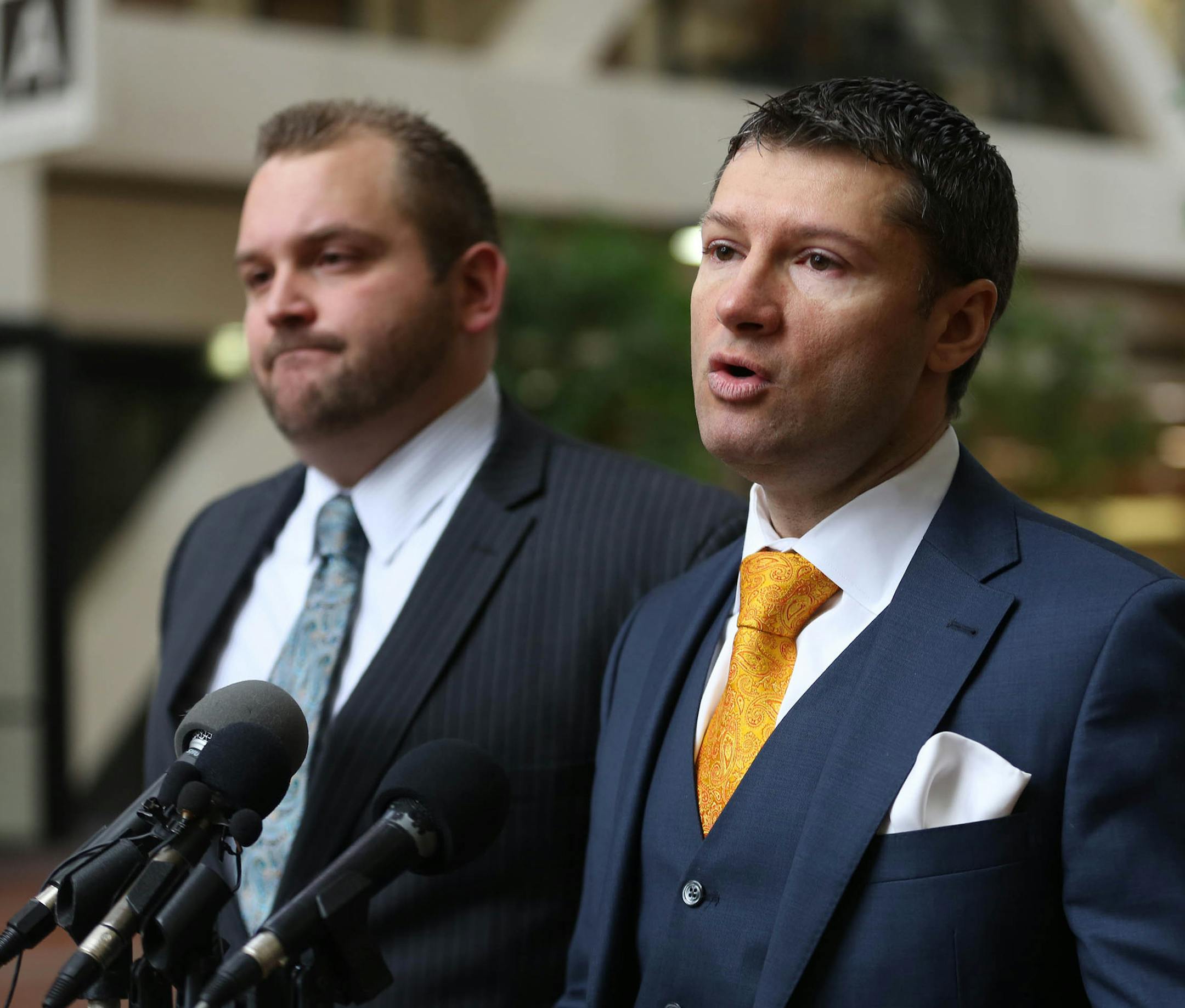 Ryan Pacyga, , defense attorney for Bailey Jordan Garcia, talked about how his client had an argument with a family member earlier and from Pacyga's understanding was Garcia had intended on killing himself. ] (KYNDELL HARKNESS/STAR TRIBUNE) kyndell.harkness@startribune.com At the Hennepin County Government Center in Minneapolis Min., Tuesday, January 27, 2015.