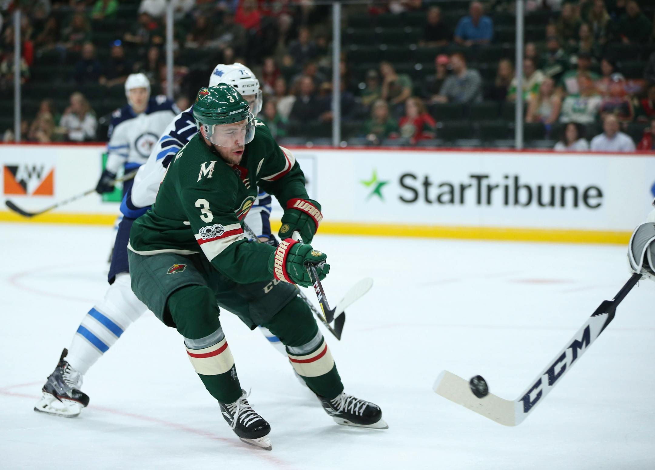 Wild winger Charlie Coyle broke his right fibula in an Oct. 12 game at Chicago and still has another three to five weeks to go before he will be ready to resume play.