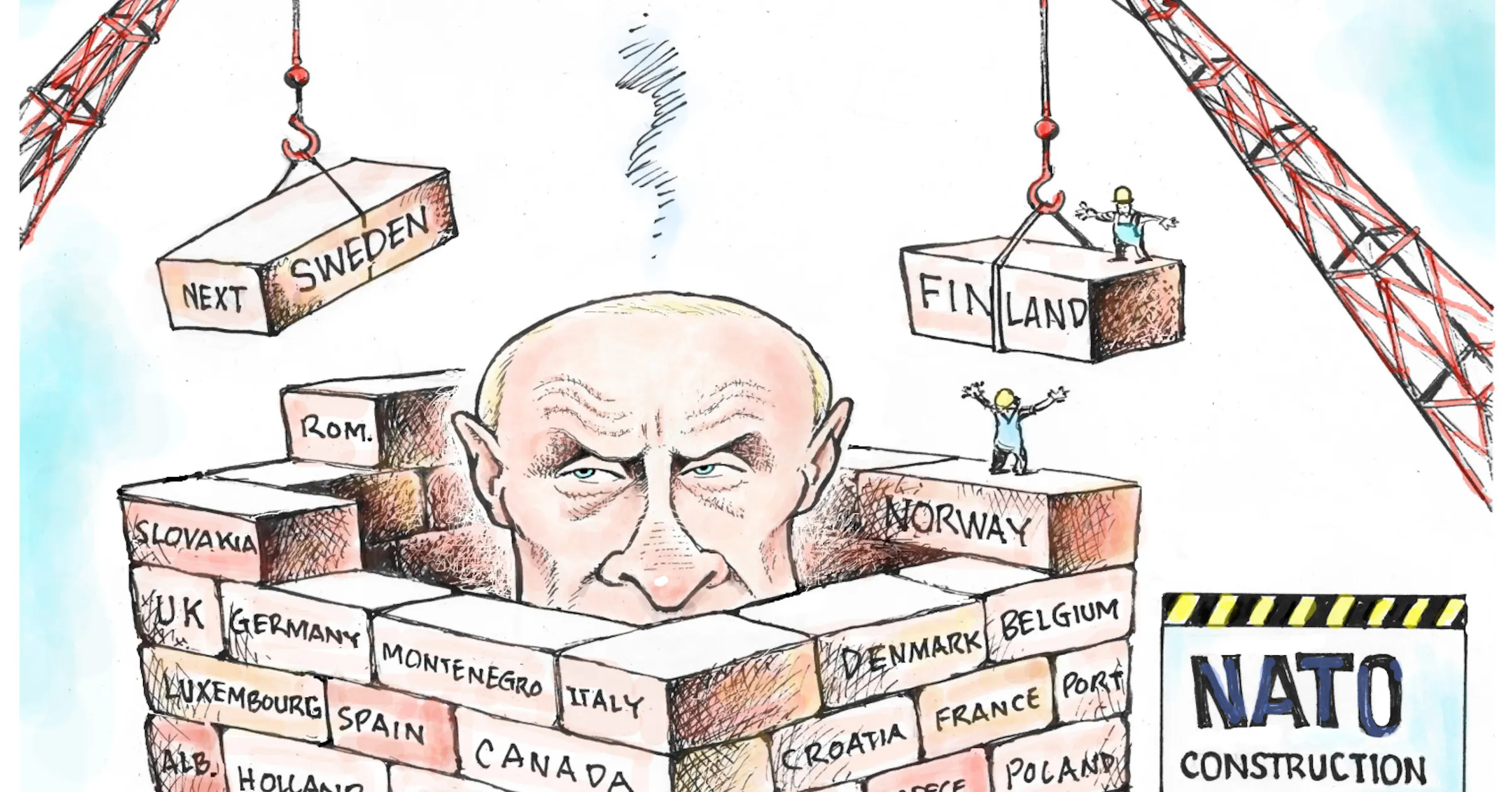 Putin Animation Editorial cartoon: NATO's Putin plan