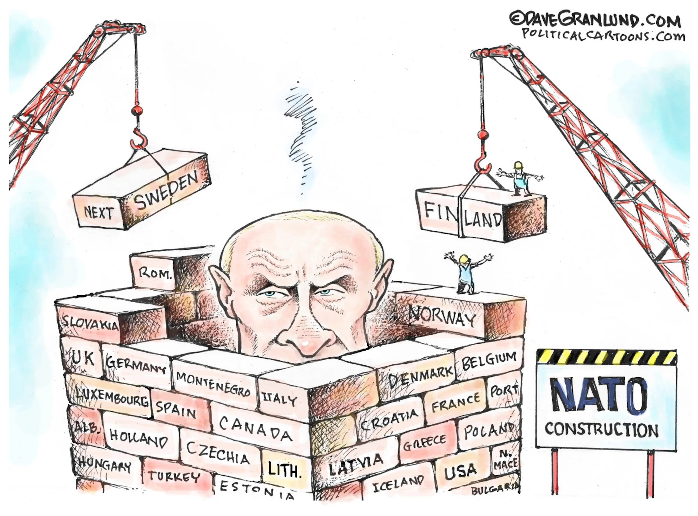 Editorial cartoon: NATO's Putin plan