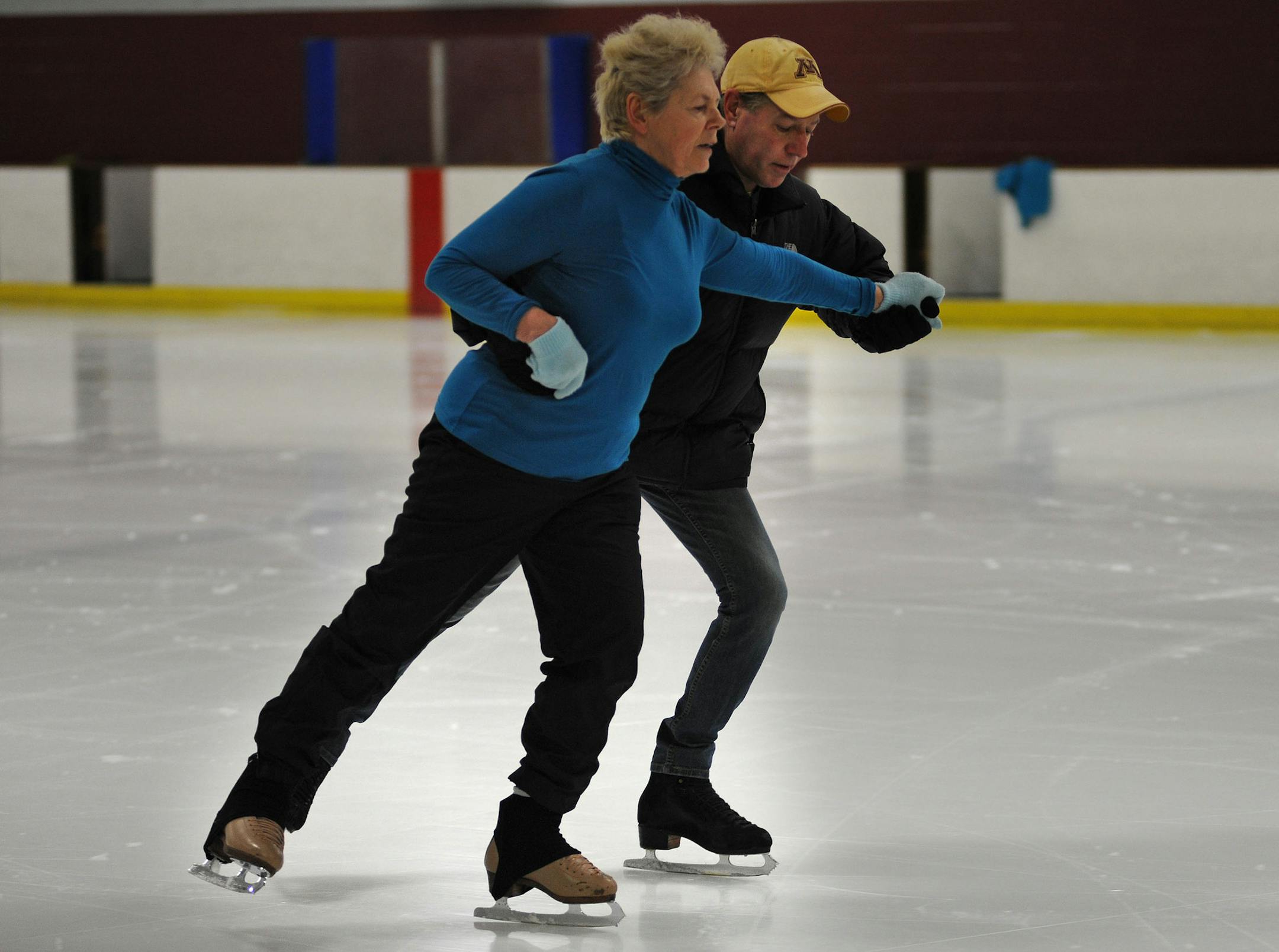 The Parade Ice Garden in Minneapolis is set to undergo a nearly $9 million renovation. It's largely needed because of an outdated and obsolete refrigeration system. Although most are concerned about the cost, it's generally agreed that it's a necessary measure to maintain skating activities in Minneapolis.. Genny Burdette of Woodbury and Anders Wisnewski of Minneapolis and her skating practiced together during an open skate.] Richard.Sennott@startribune.com Richard Sennott/Star Tribune. , Minnea