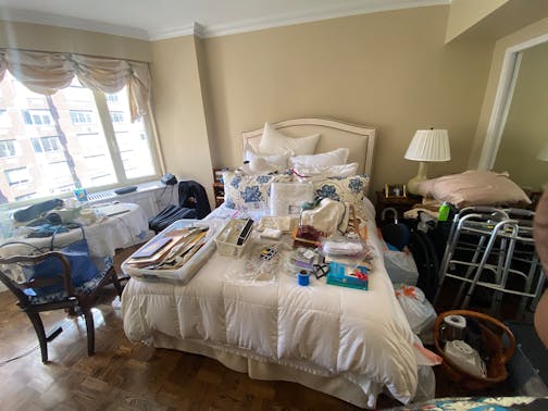 A bedroom cluttered with personal belongings. (Handout/TNS)