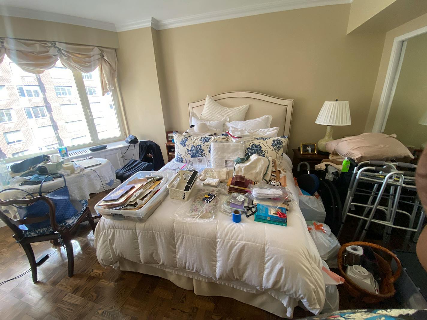 A bedroom cluttered with personal belongings. (Handout/TNS)