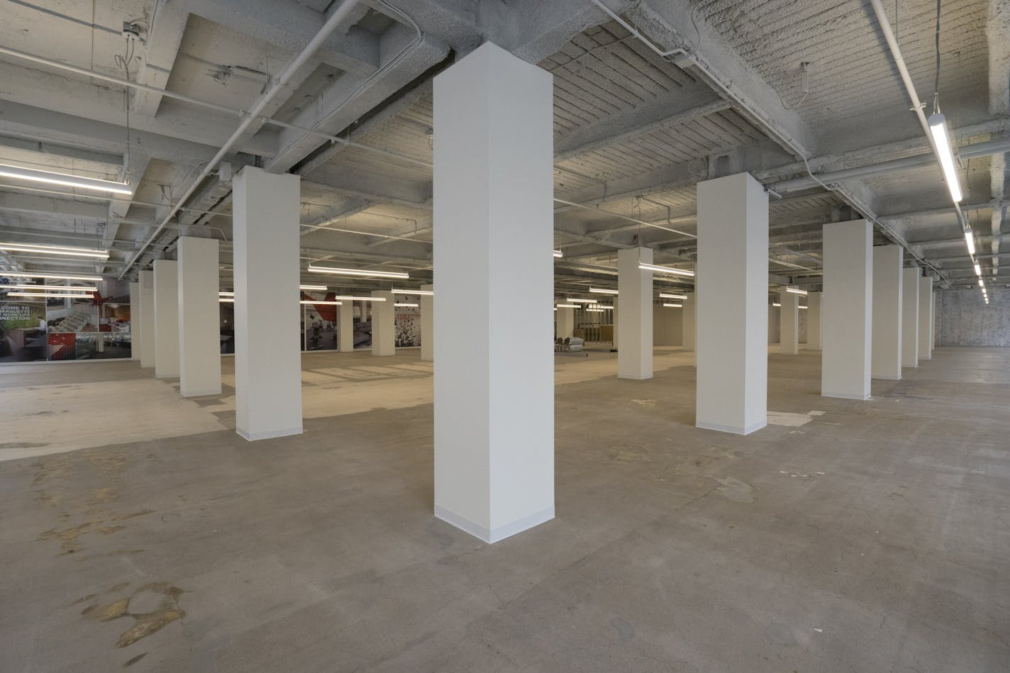 The site of the new MSR Design office is pictured in 510 Marquette Avenue in downtown Minneapolis on Thursday, Feb. 14 2019. ]
TONY SAUNDERS &#xb0; anthony.saunders@startribune.com MSR Design will occupy this space on the second floor, and will have space on the first floor for their storefront.