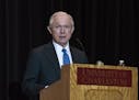 Attorney General Jeff Sessions makes opening remarks during a Drug Enforcement Administration (DEA) 360 Heroin and Opioid Response Summit at the Unive