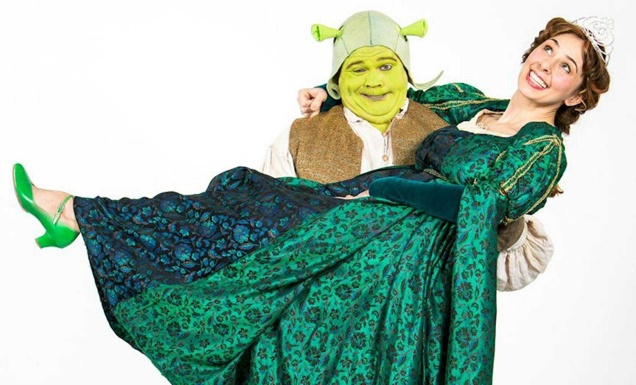 Reed Sigmund and Autumn Ness star in "Shrek the Musical" at Children's Theater Company.