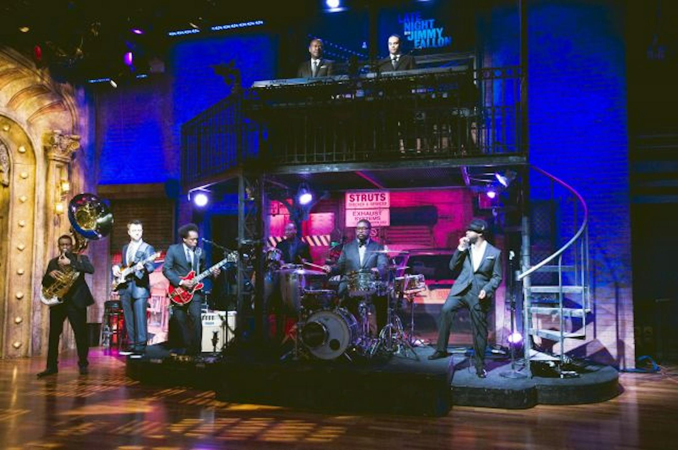 The Roots perform on NBC's "Late Night with Jimmy Fallon.
