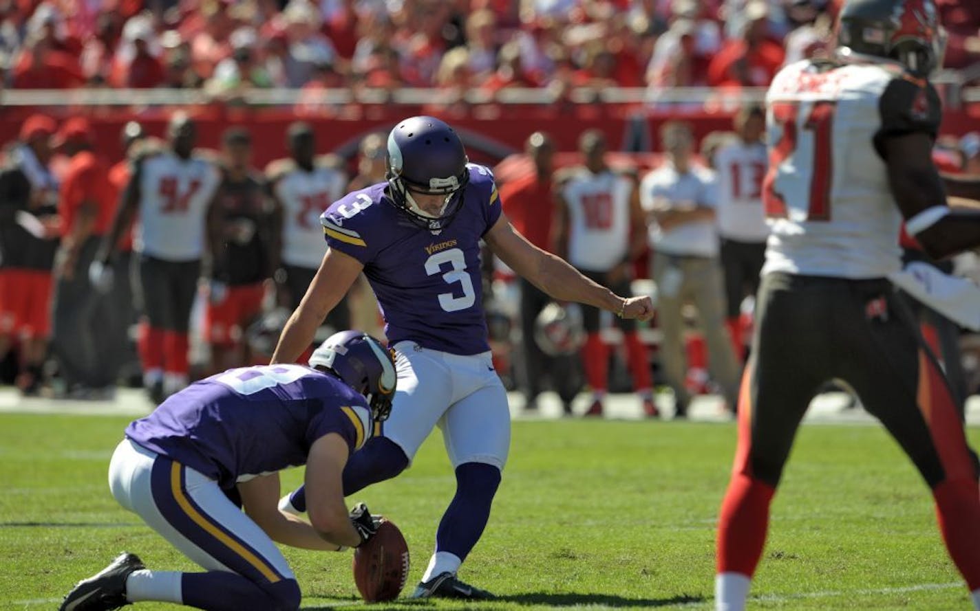 Minnesota Vikings' Blair Walsh (3)