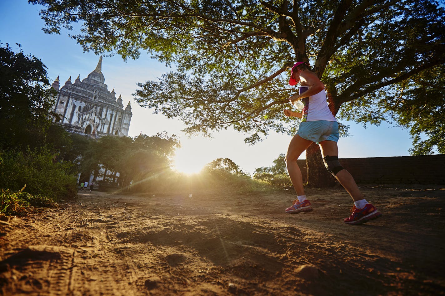 The temple-rich region of Bagan is the mystical backdrop for this Myanmar marathon that traverses a relatively flat -- and dusty -- course. The next one takes place Nov. 25. (Klaus Sletting/Albatros Adventure Marathons)