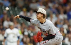 Twins starting pitcher Joe Ryan throws against the Milwaukee Brewers on Friday, when he pitched six shutout innings.