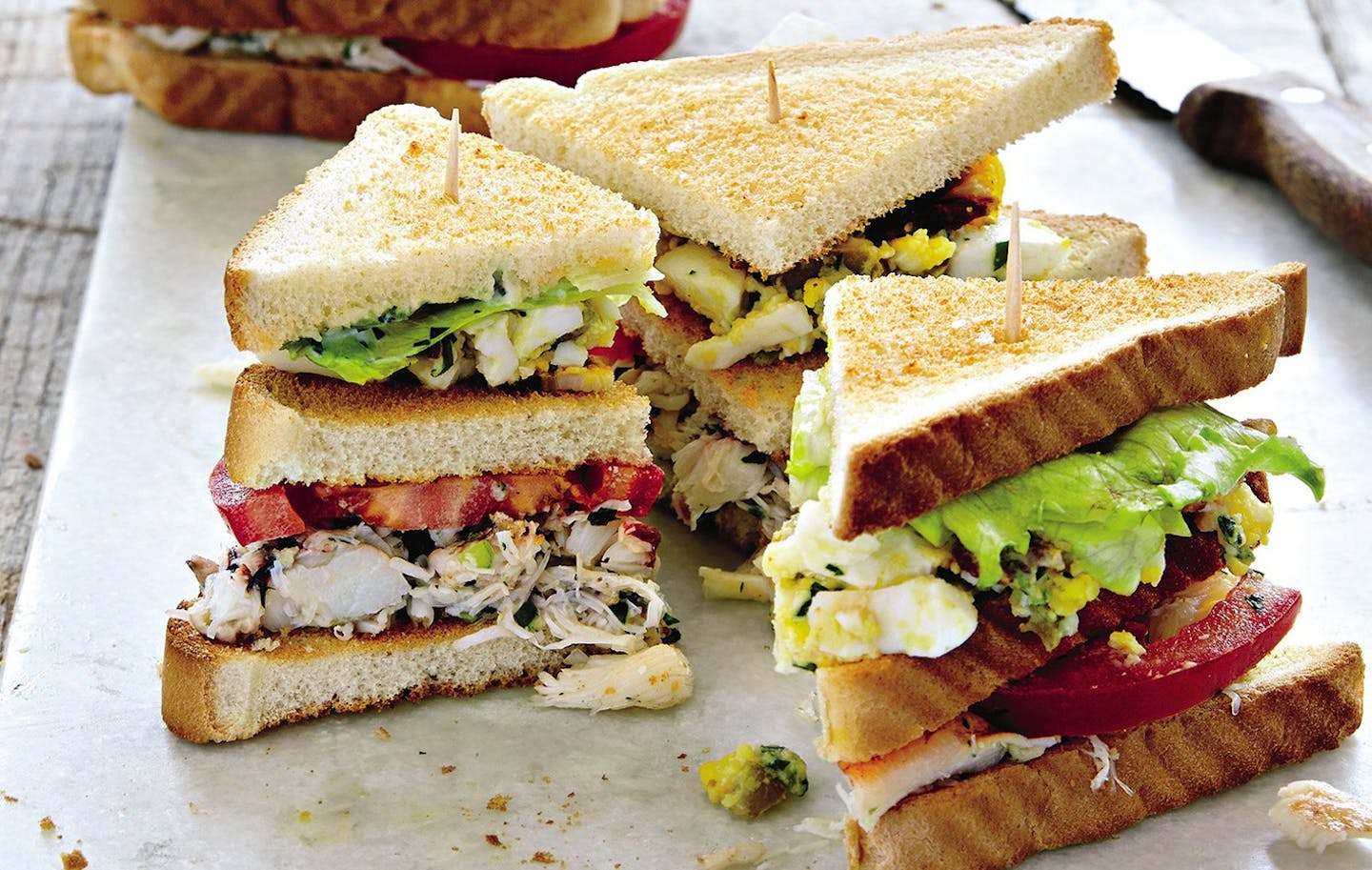 Sunday Supper Crab Louie sandwiches