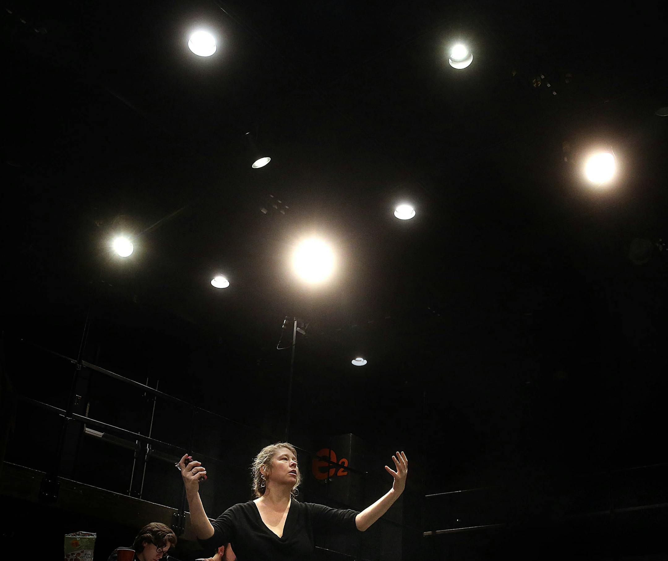 Director and show creator Lisa Channer monitors a dress rehearsal of "Rehearsing Failure," a music-infused play about Brecht and his women. The production will be at the Southern Theater but the rehearsal was in the Rarig Experimental theater, where teaches. ] JIM GEHRZ ‚Ä¢ jgehrz@startribune.com / Minneapolis, MN / January 17, 2015 / 2:00 PM / BACKGROUND INFORMATION: After a period of slimming down because of financial issues, the Southern Theater hopes that it has found a form