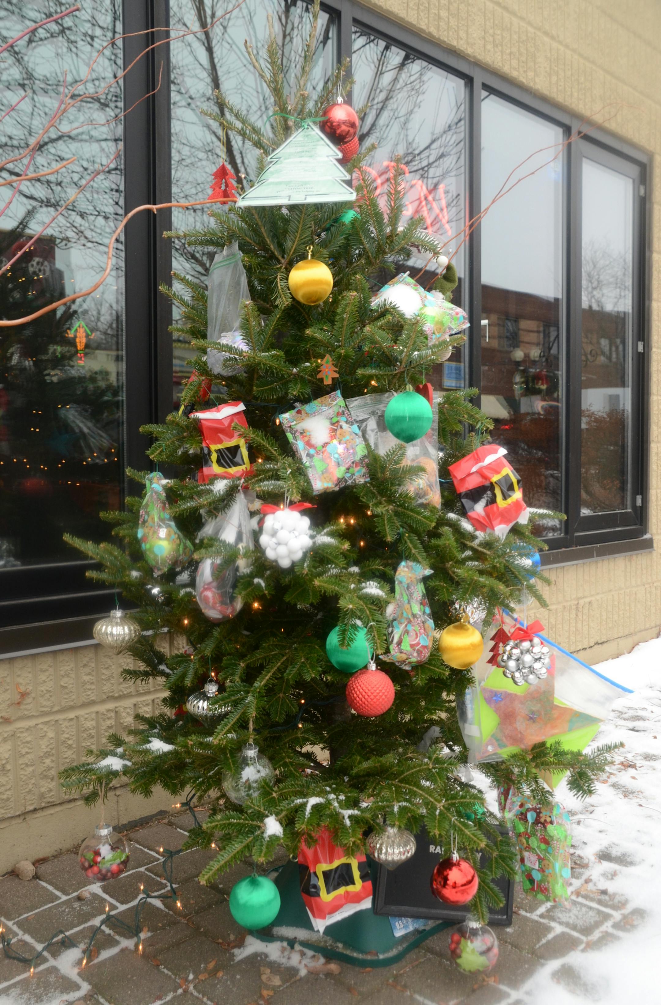 One of 2014's decorated trees as part of the Giving Tree project in Excelsior.