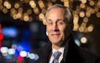 Hennepin Theatre Trust President Tom Hoch, stood in for a portrait on Tuesday, Jan. 5, 2016 outside the State Theatre.