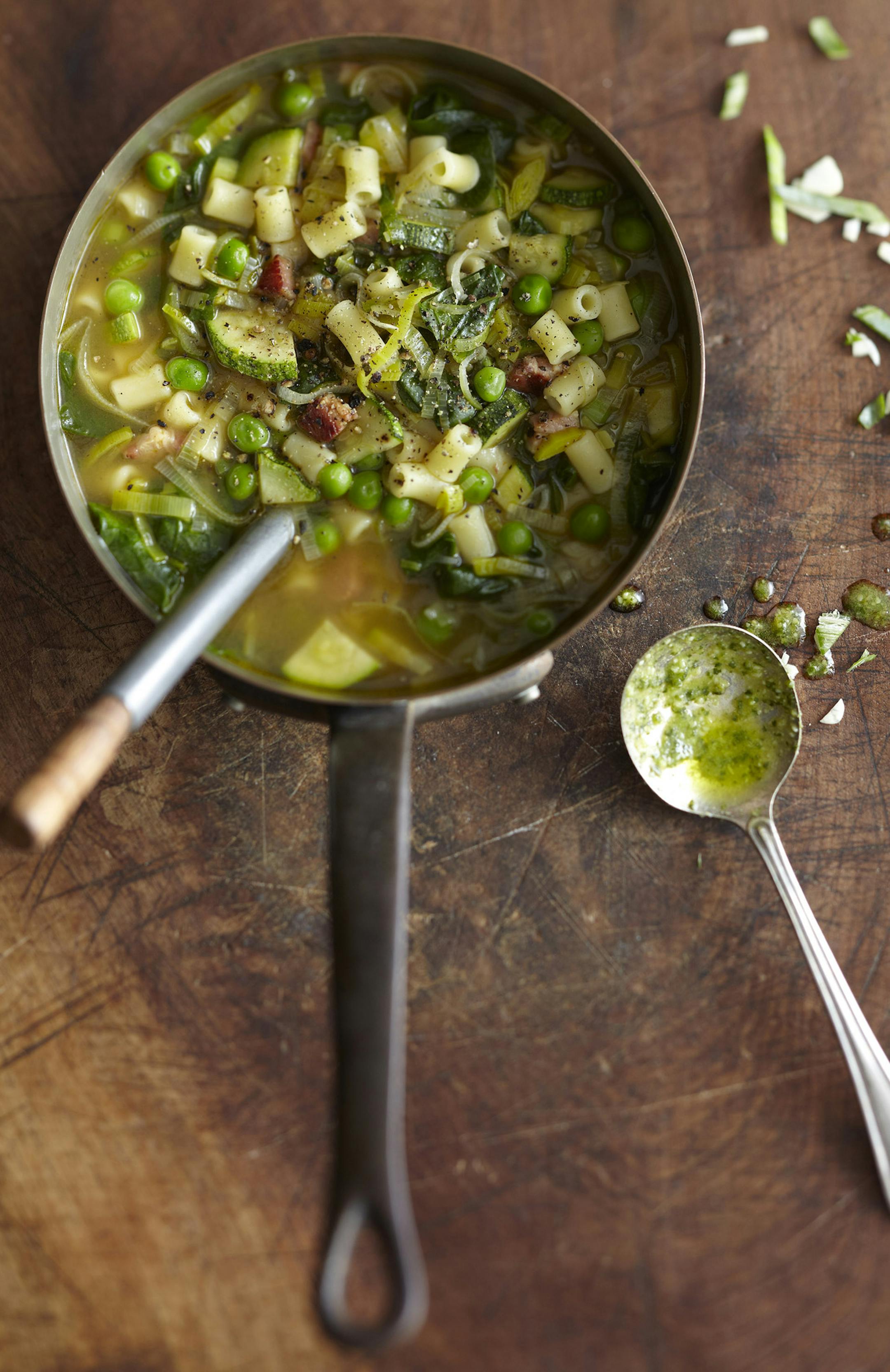 Photo by Sang An Minestrone Verde, from "Glorious Vegetables of Italy."
