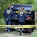 Members of the BCA made their way into a search area in Stanchfield, MN, Tuesday, June 3, 2014. On Monday, June 2, 2014 at approximately 9:00 a.m., th