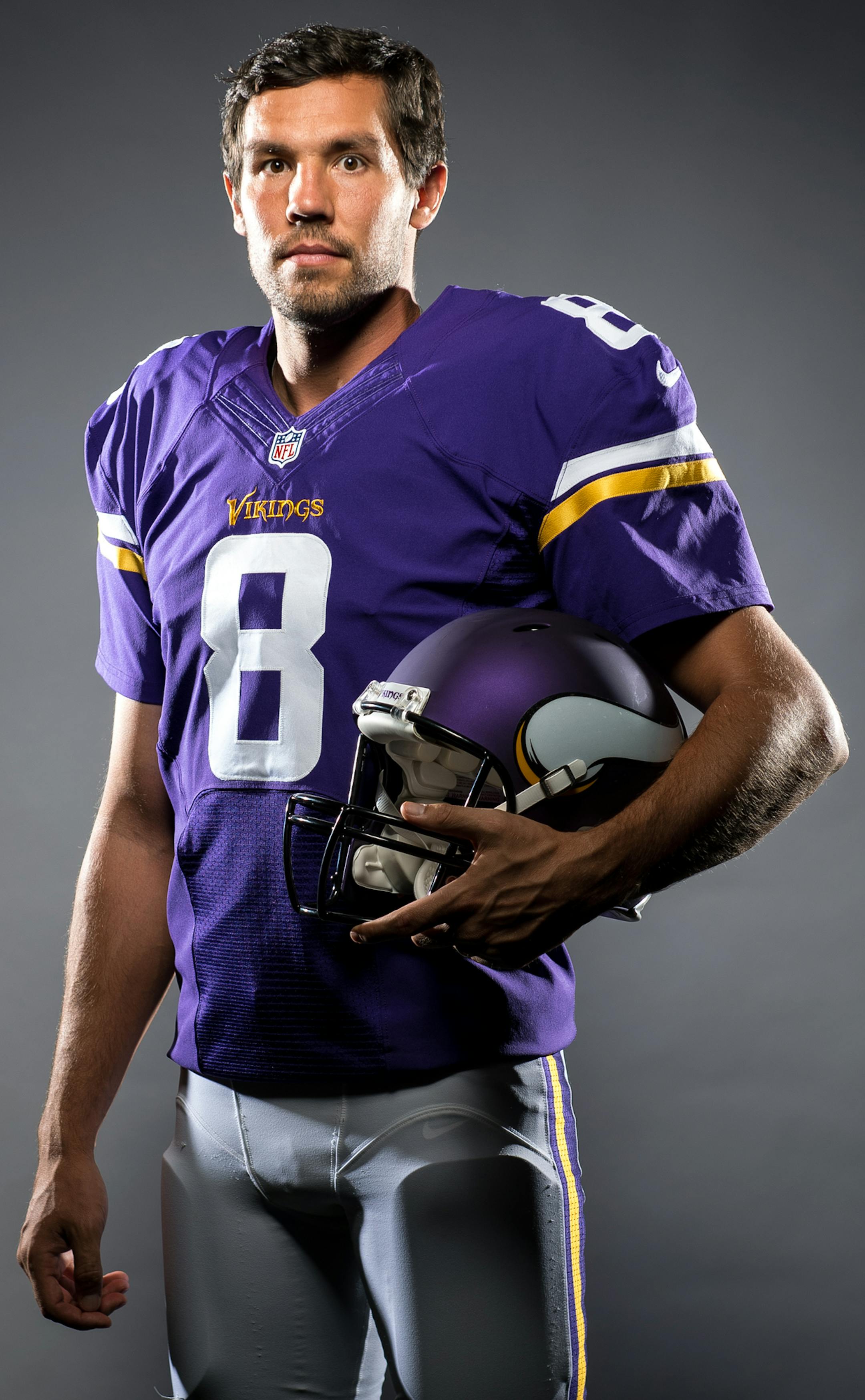 Vikings quarterback Sam Bradford was photographed after practice at Winter Park on Friday, Sept. 9, 2016 in Eden Prairie, Minn. ] (AARON LAVINSKY/STAR TRIBUNE) aaron.lavinsky@startribune.com Vikings quarterback Sam Bradford was photographed after practice at Winter Park on Friday, Sept. 9, 2016 in Eden Prairie, Minn. ORG XMIT: MIN1609091513240099