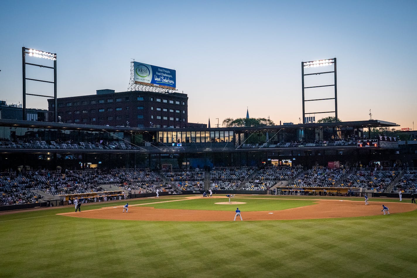 The St. Paul Saints at CHS Field in St. Paul.